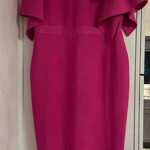 SHEIN Fuchsia Midi Dress